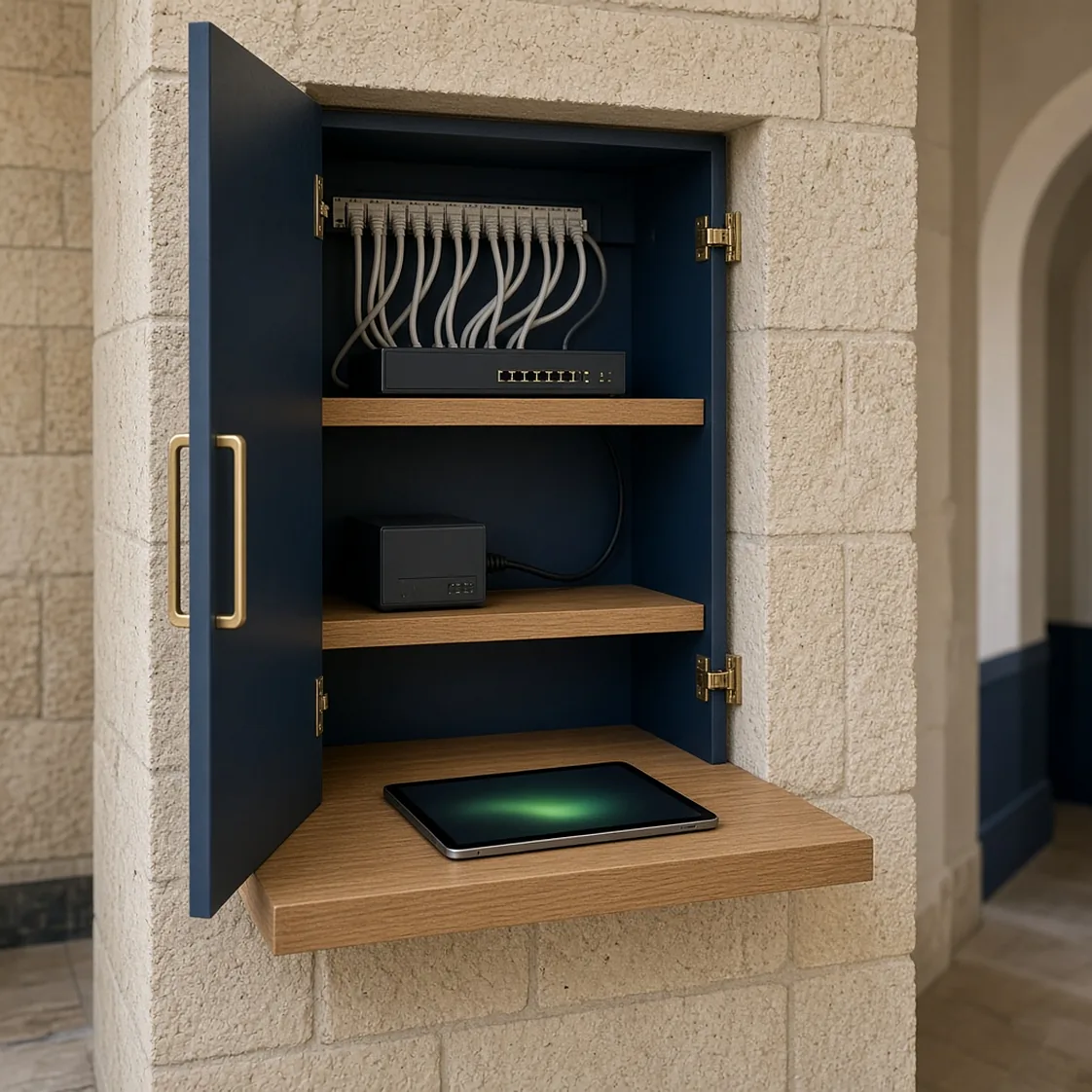 e-Concierge care service supporting a smart home owner (AI illustration)